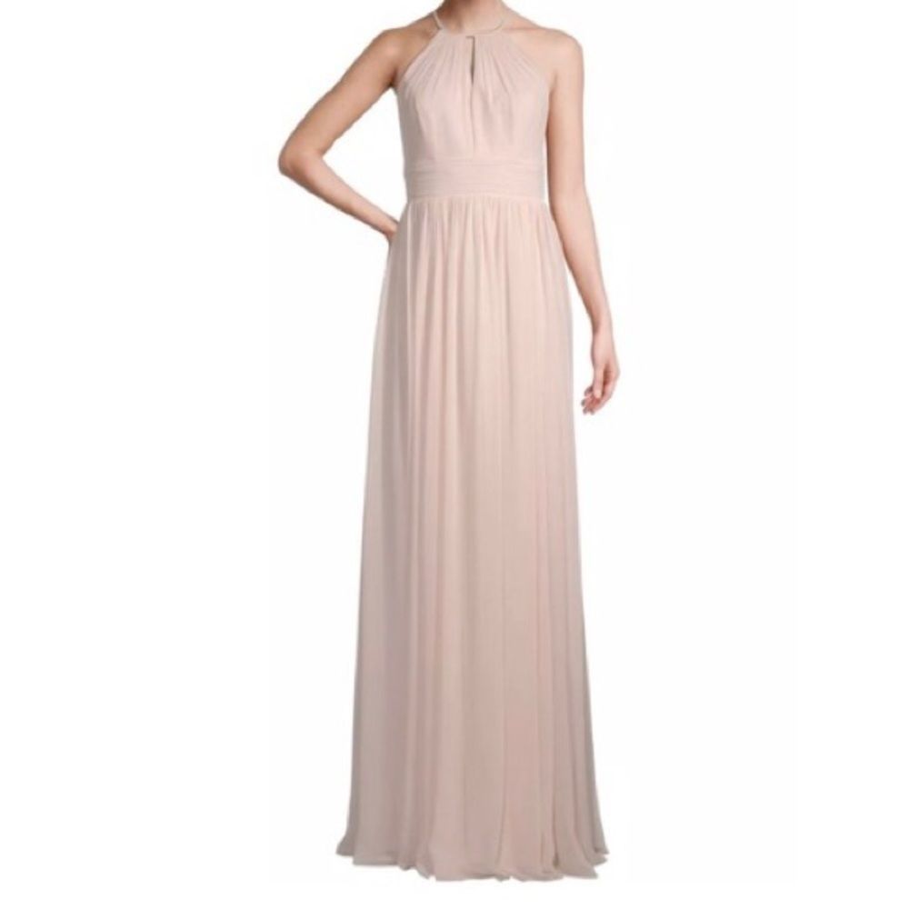 Bill Levkoff Maxi Frost Rose Maxi Dress